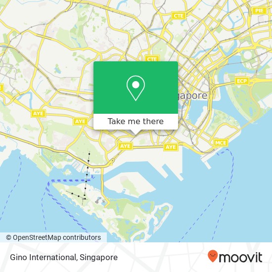 Gino International map