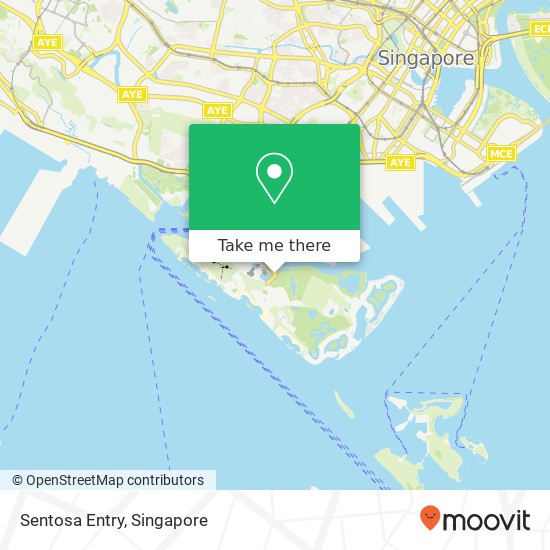 Sentosa Entry map