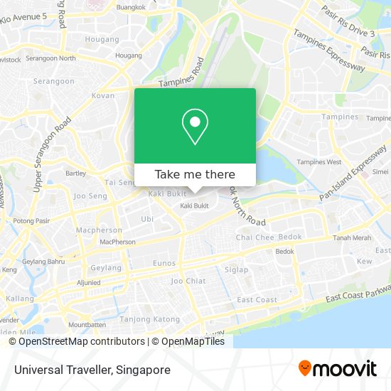 Universal Traveller map