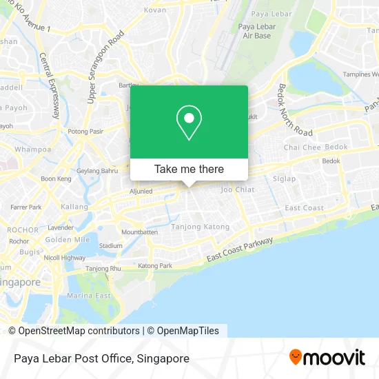 Paya Lebar Post Office map