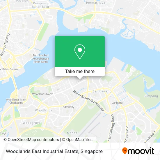 Woodlands East Industrial Estate地图
