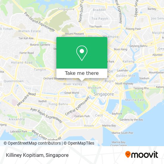 Killiney Kopitiam map