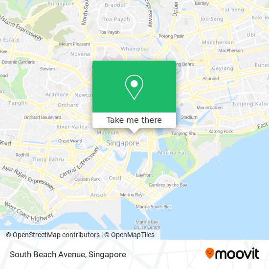 South Beach Avenue map