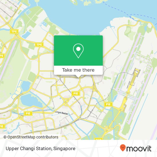 Upper Changi Station map