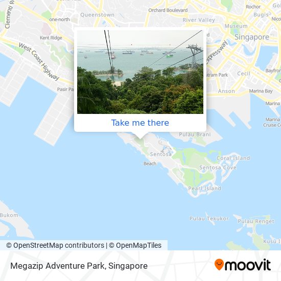 Megazip Adventure Park map