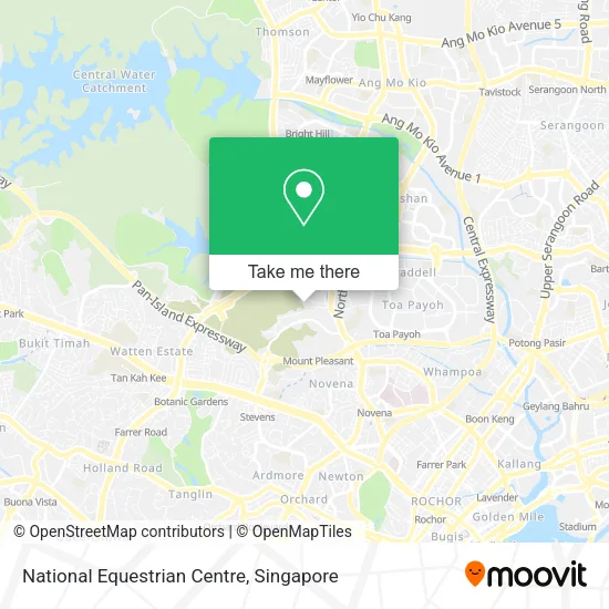 National Equestrian Centre map