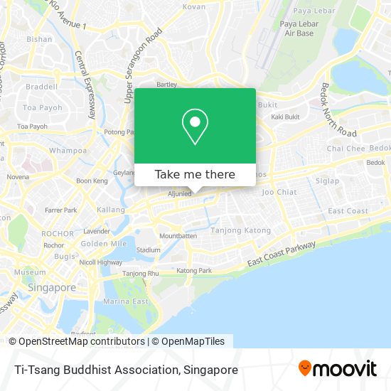 Ti-Tsang Buddhist Association map