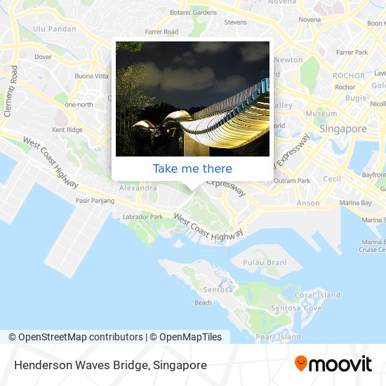 Henderson Waves Bridge map