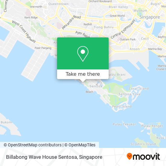 Billabong Wave House Sentosa map