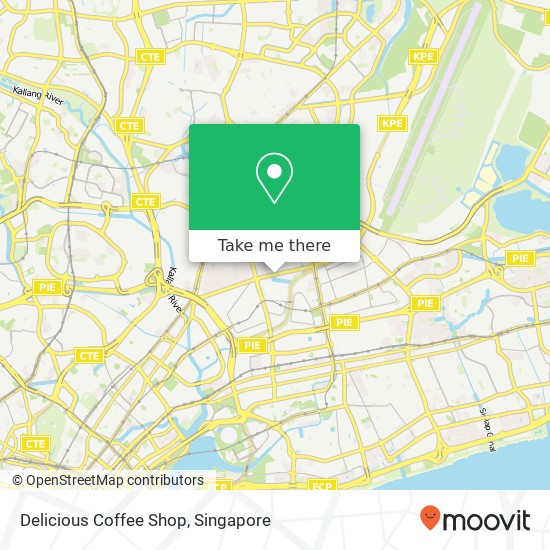 Delicious Coffee Shop map