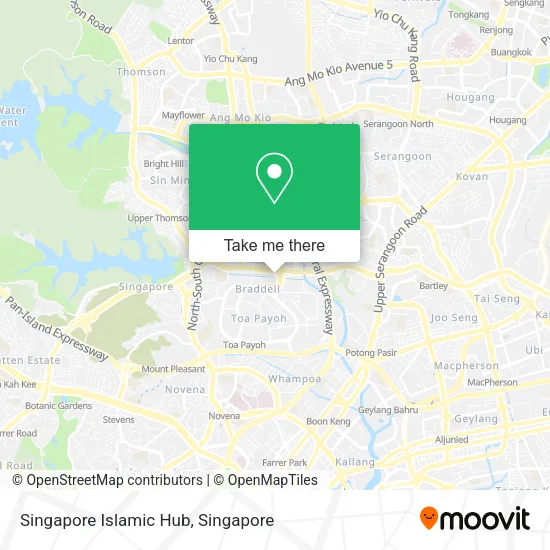 Singapore Islamic Hub map