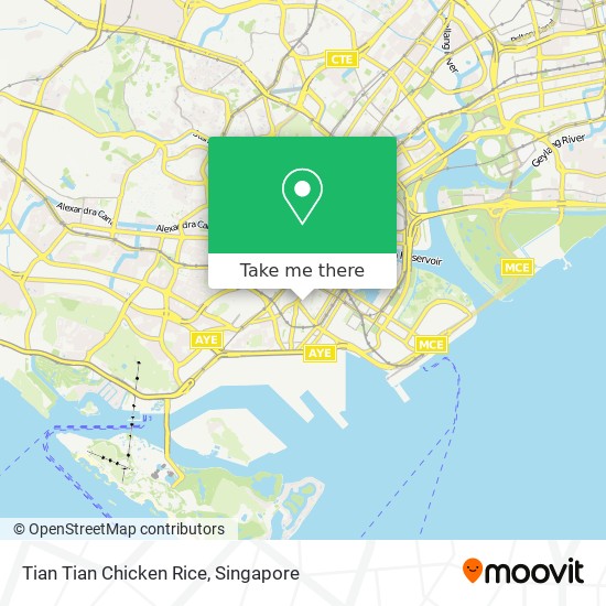 Tian Tian Chicken Rice map
