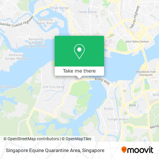 Singapore Equine Quarantine Area map