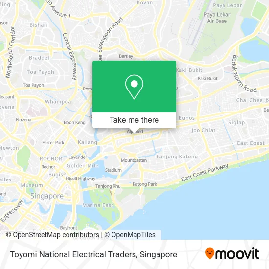 Toyomi National Electrical Traders map