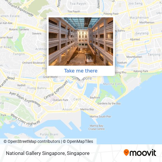 National Gallery Singapore map