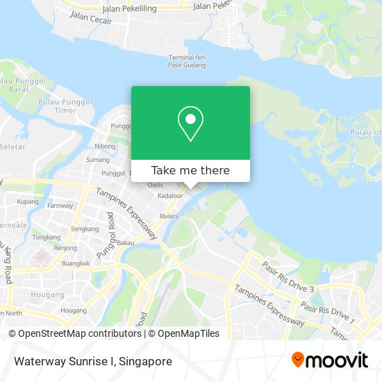 Waterway Sunrise I map