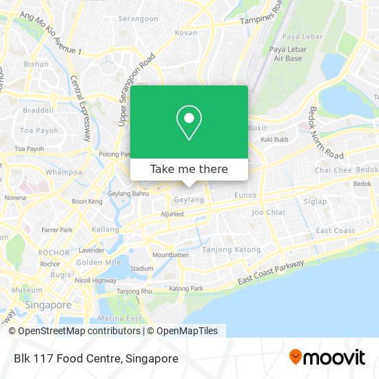 Blk 117 Food Centre map