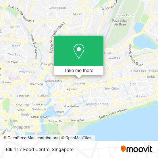 Blk 117 Food Centre map