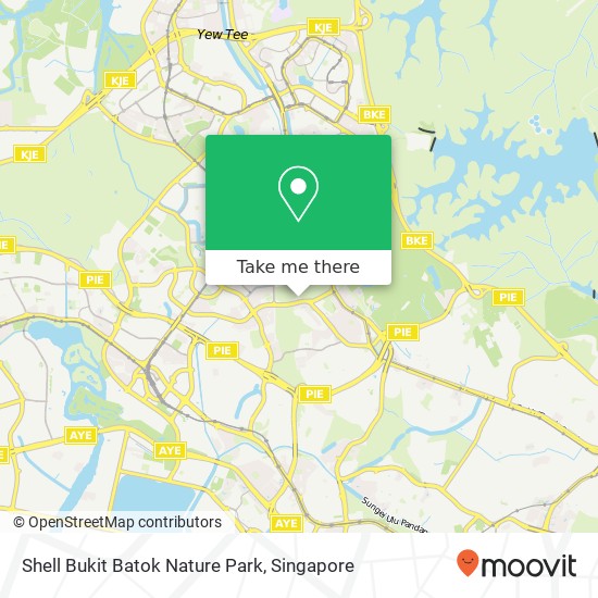 Shell Bukit Batok Nature Park map