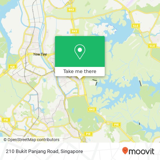 210 Bukit Panjang Road map