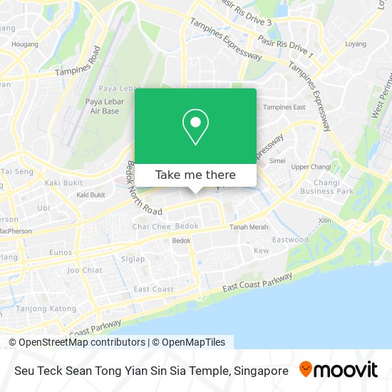 Seu Teck Sean Tong Yian Sin Sia Temple map