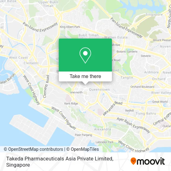 Takeda Pharmaceuticals Asia Private Limited map