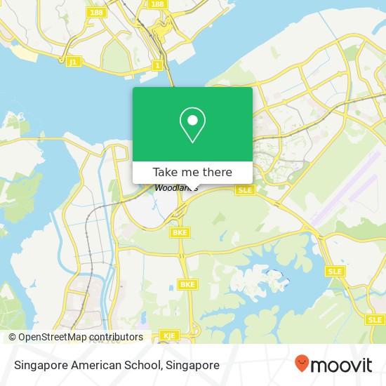 Singapore American School map