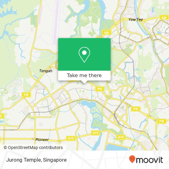 Jurong Temple map