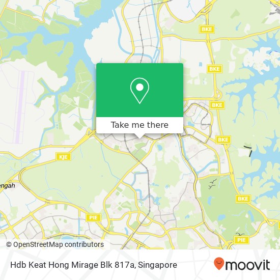Hdb Keat Hong Mirage Blk 817a地图