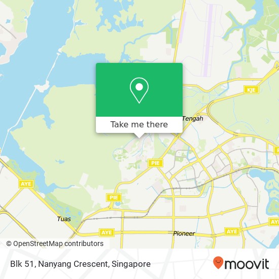 Blk 51, Nanyang Crescent map