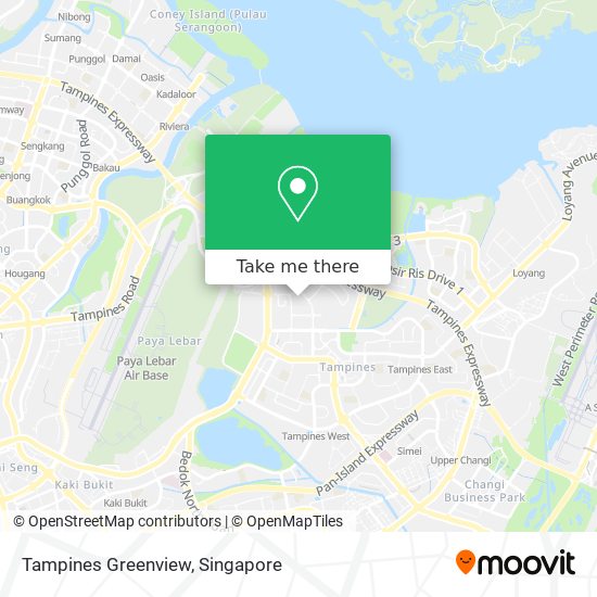 Tampines Greenview map