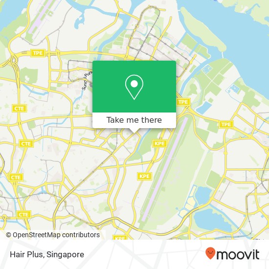 Hair Plus map