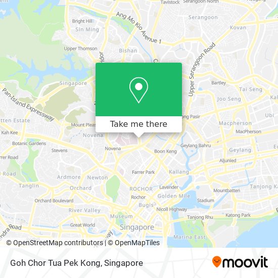 Goh Chor Tua Pek Kong map