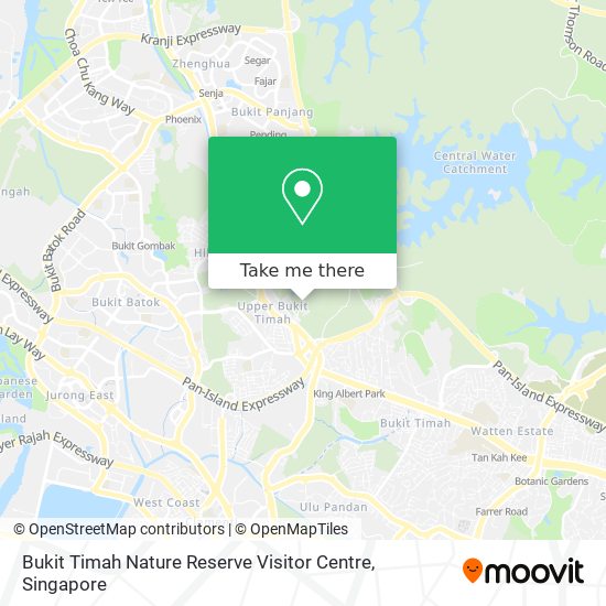 Bukit Timah Nature Reserve Visitor Centre map
