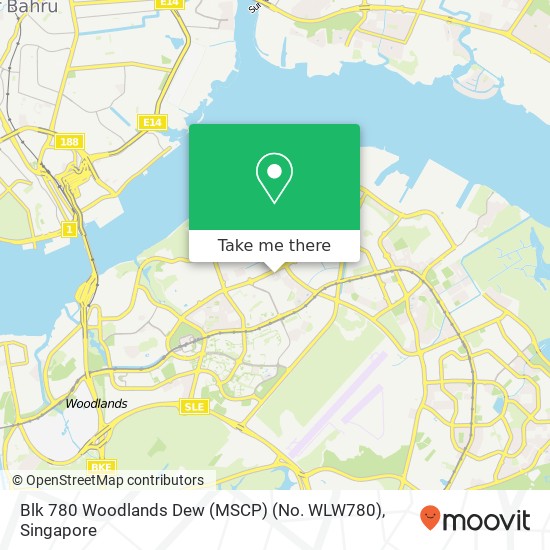 Blk 780 Woodlands Dew (MSCP) (No. WLW780)地图