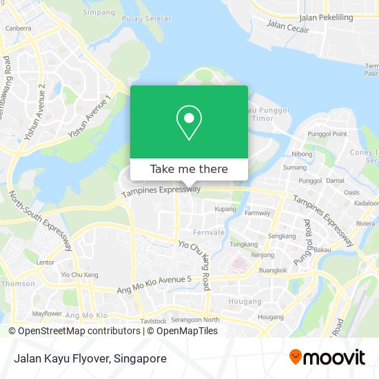 Jalan Kayu Flyover map