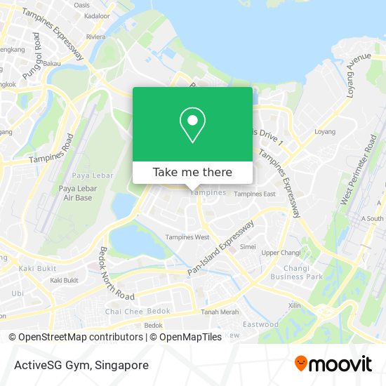 ActiveSG Gym map