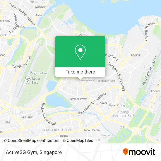ActiveSG Gym地图