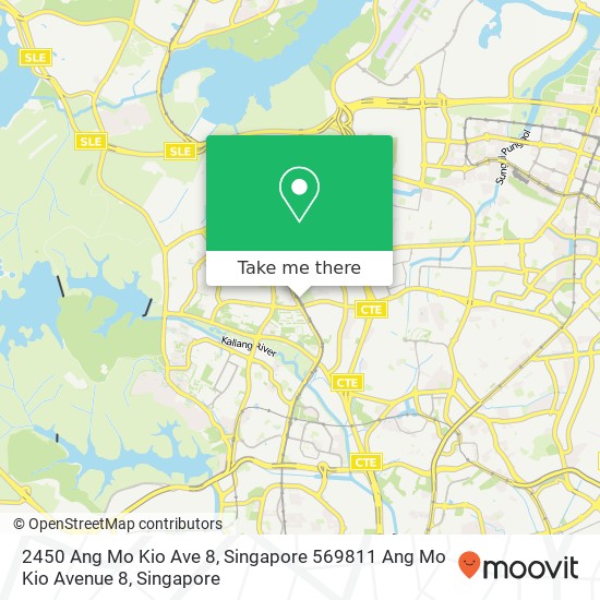 2450 Ang Mo Kio Ave 8, Singapore 569811 Ang Mo Kio Avenue 8地图