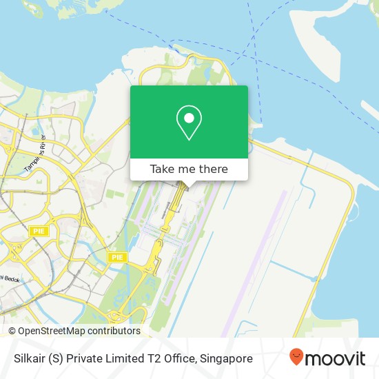 Silkair (S) Private Limited T2 Office map