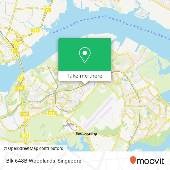 Blk 648B Woodlands map