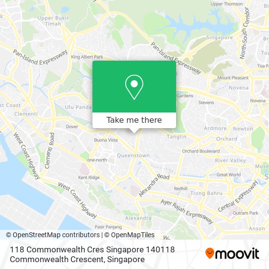 118 Commonwealth Cres Singapore 140118 Commonwealth Crescent map