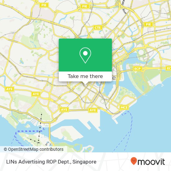 LINs Advertising ROP Dept. map