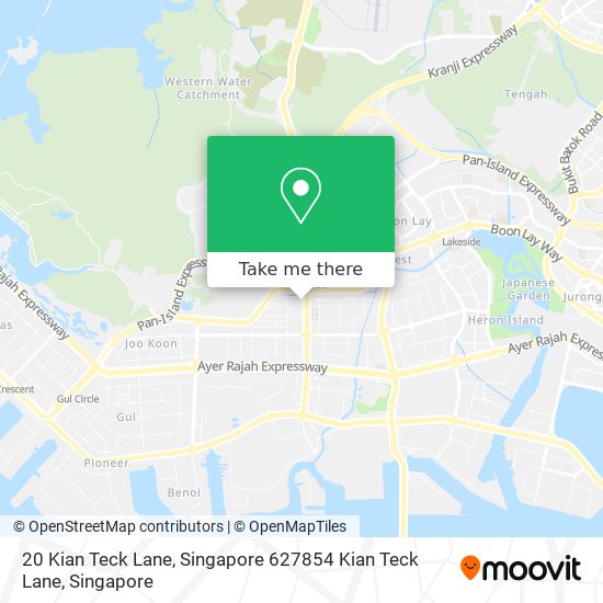 20 Kian Teck Lane, Singapore 627854 Kian Teck Lane map