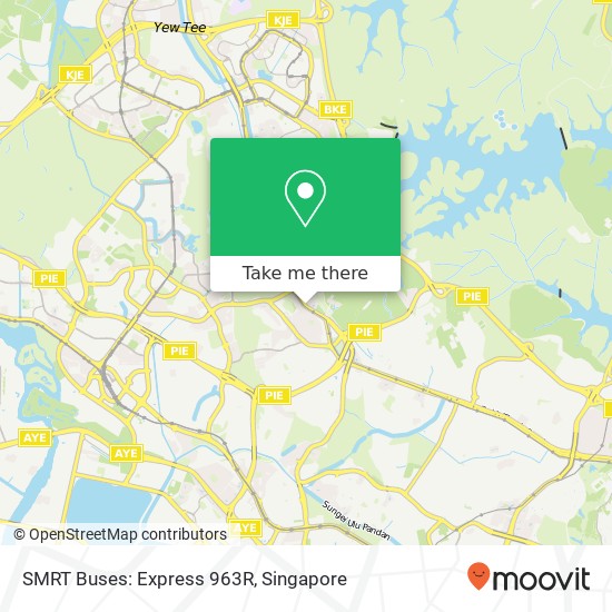 SMRT Buses: Express 963R map