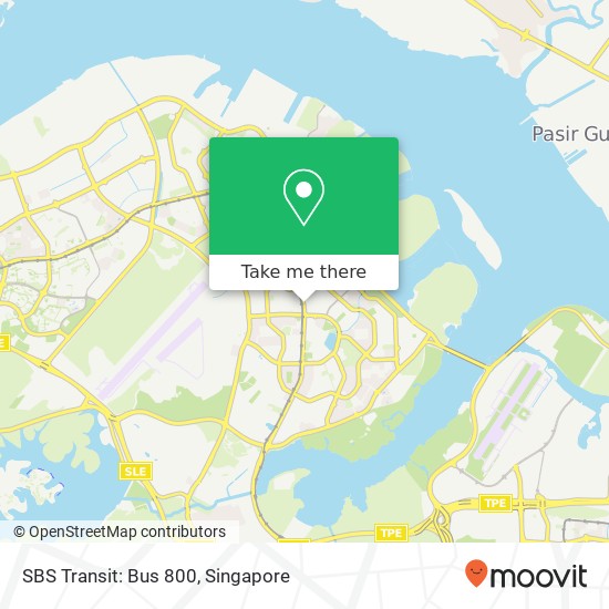 SBS Transit: Bus 800 map
