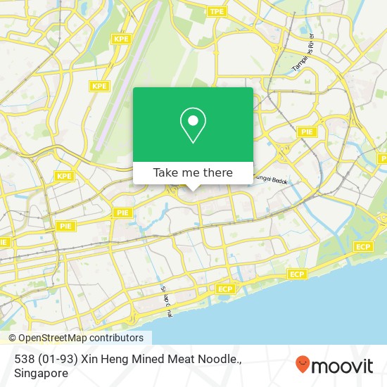 538 (01-93) Xin Heng Mined Meat Noodle. map