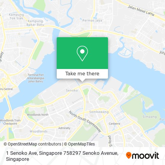 1 Senoko Ave, Singapore 758297 Senoko Avenue地图