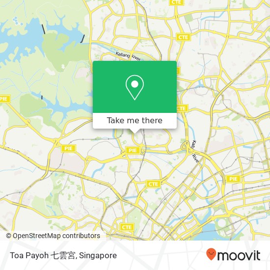 Toa Payoh 七雲宮 map