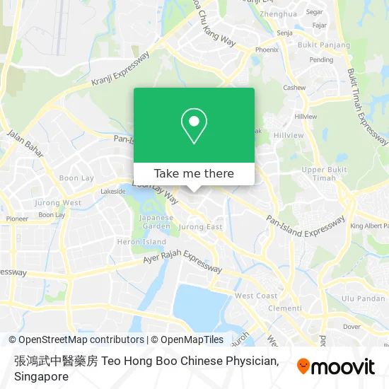 張鴻武中醫藥房 Teo Hong Boo Chinese Physician map